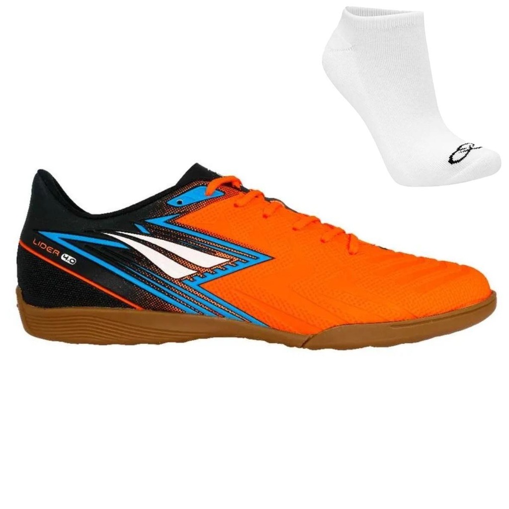 Kit Chuteira Futsal Penalty Líder Y- 4 + Par de Meias - Adulto