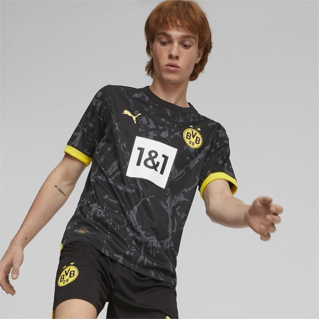 Camisa Borussia Dortmund 23/24 Away Puma - Masculina - Foto 1