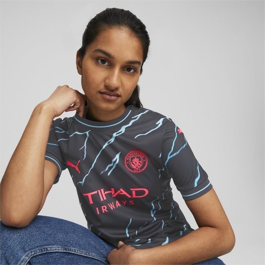 Camisa Manchester City 23/24 Third Puma - Feminina - Foto 1