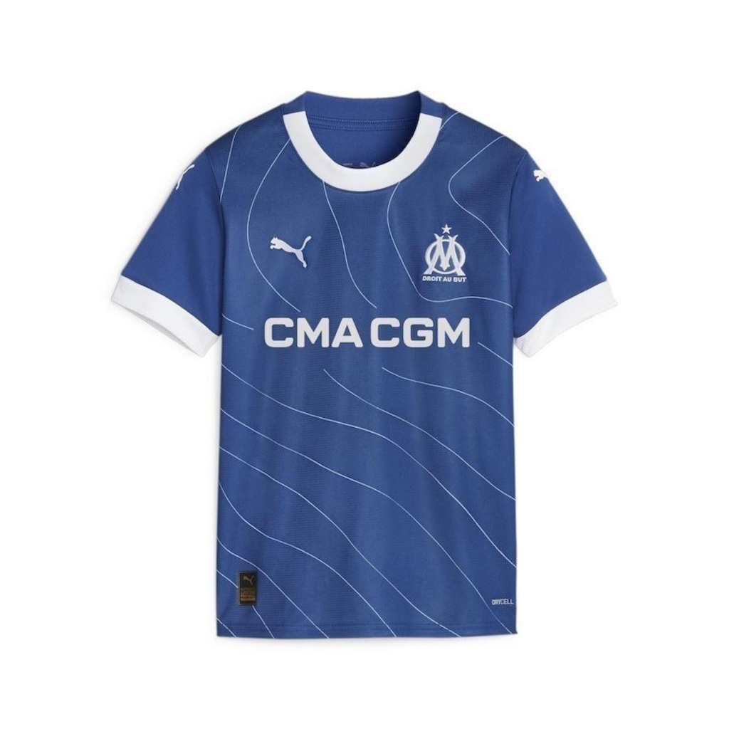 Camisa Olympique de Marseille 23/24 Away Puma - Infantil - Foto 1