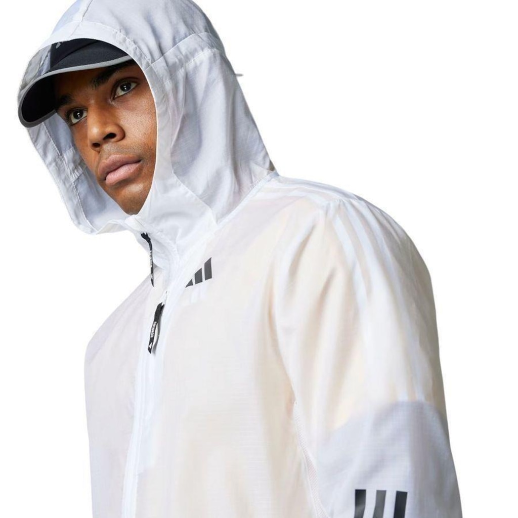 Imagem 5 do produto Jaqueta com Capuz adidas Own The Run 3 Stripes - Masculina