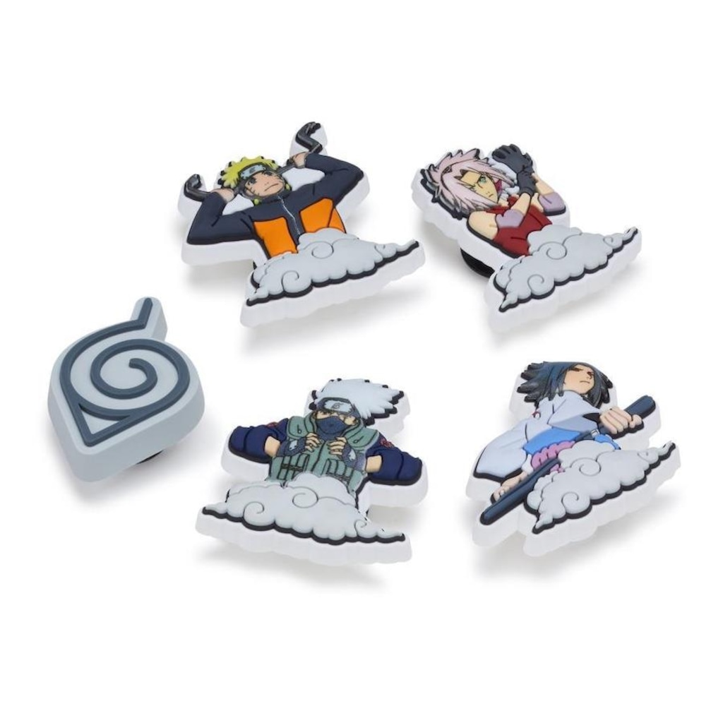 Imagem 2 do produto Jibbitz Crocs Naruto Uzumaki Pack com 5 Peças