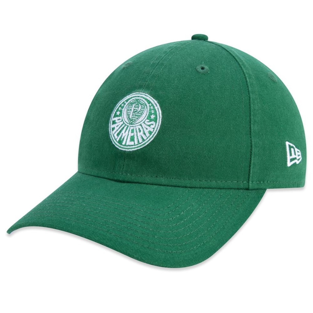 Boné Aba Curva New Era 9Twenty Palmeiras Futebol - Strapback - Adulto