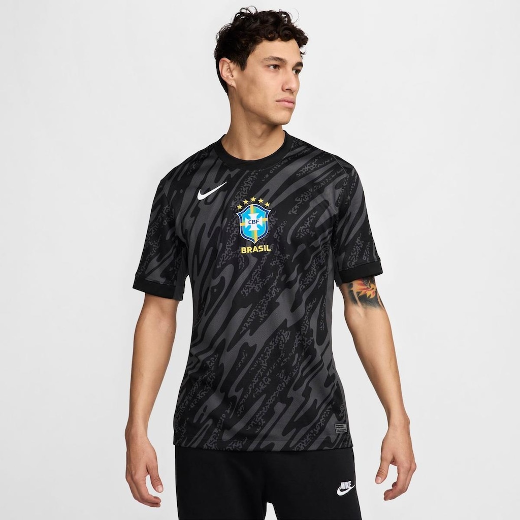 Camisa de Goleiro do Brasil 2024/25 Nike - Masculina - Foto 1
