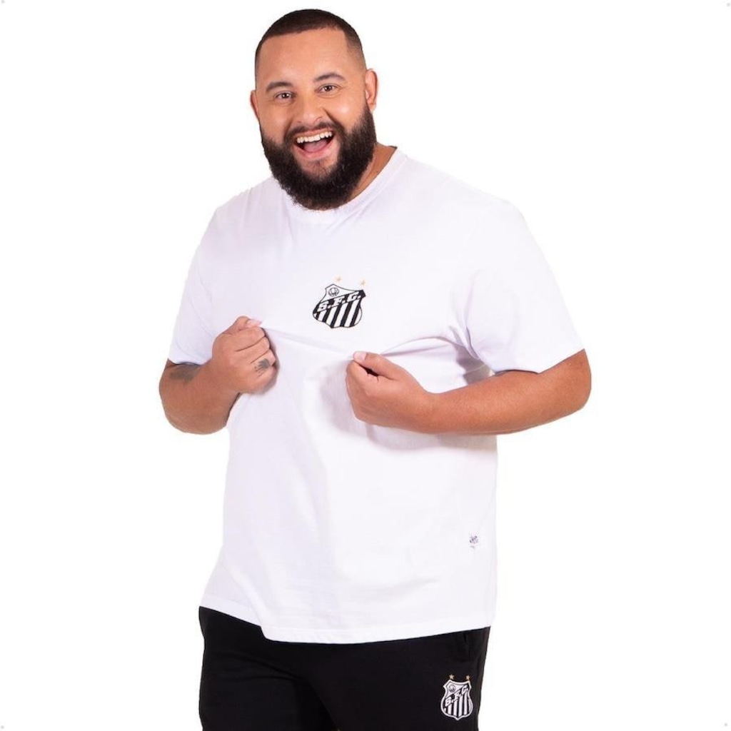 Imagem 2 do produto Camiseta Santos Oficial Classic Surf Center Plus Size - Masculina