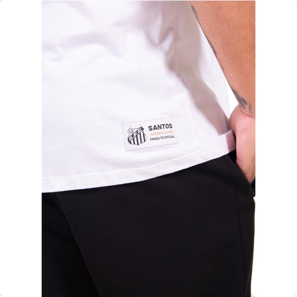 Imagem 5 do produto Camiseta Santos Oficial Classic Surf Center Plus Size - Masculina