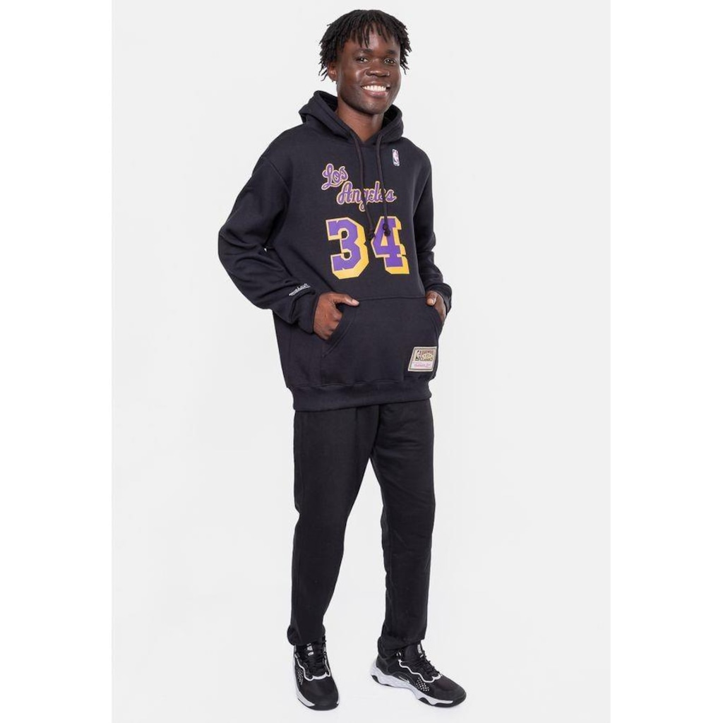 Imagem 2 do produto Blusão De Moletom Com Capuz Mitchell & Ness Nba Shaquille O''''Neal Los Angeles Lakers - Masculino