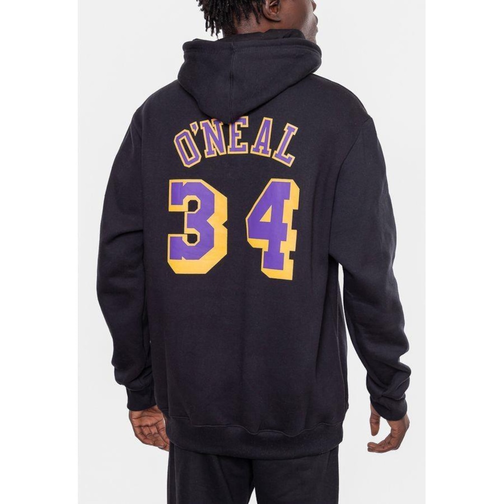 Imagem 3 do produto Blusão De Moletom Com Capuz Mitchell & Ness Nba Shaquille O''''Neal Los Angeles Lakers - Masculino