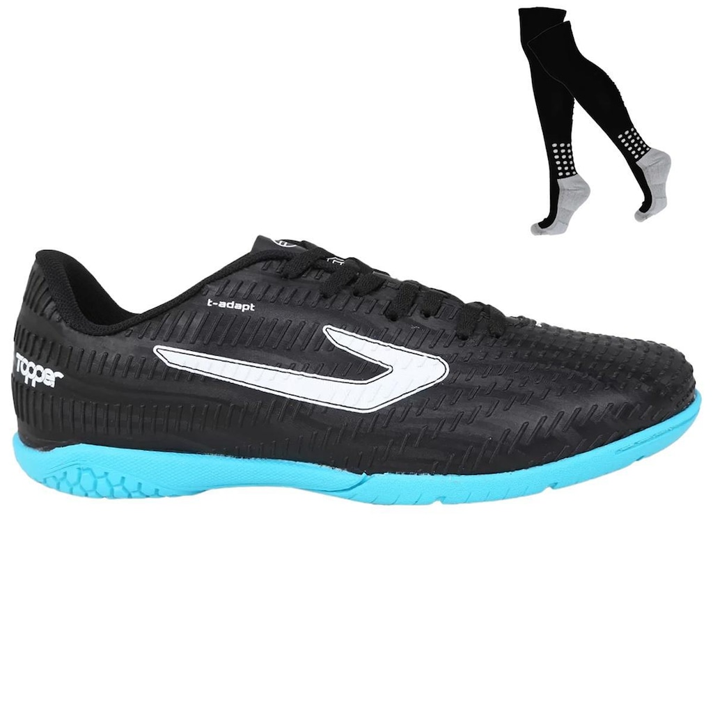 Kit Chuteira Futsal Topper Blast e Meião