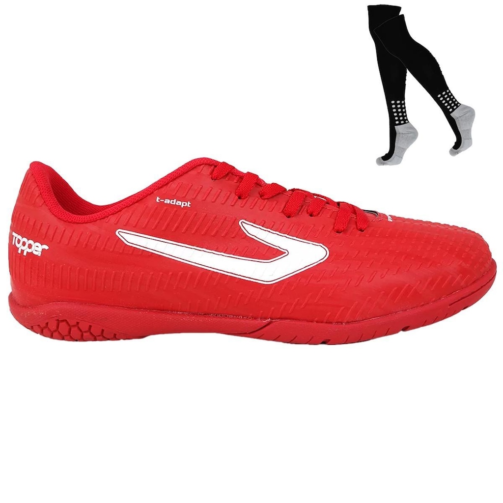 Kit Chuteira Futsal Topper Blast e Meião