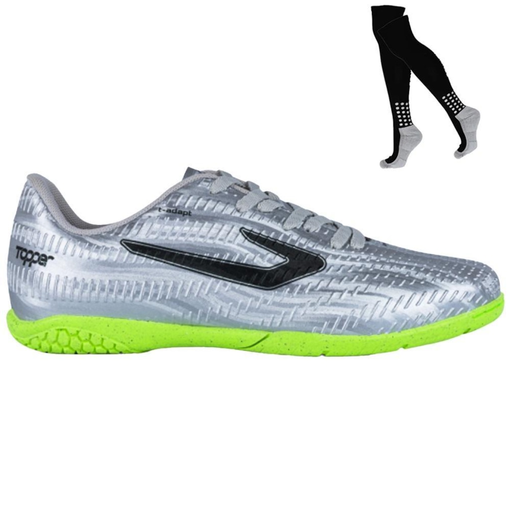 Kit Chuteira Futsal Topper Blast e Meião