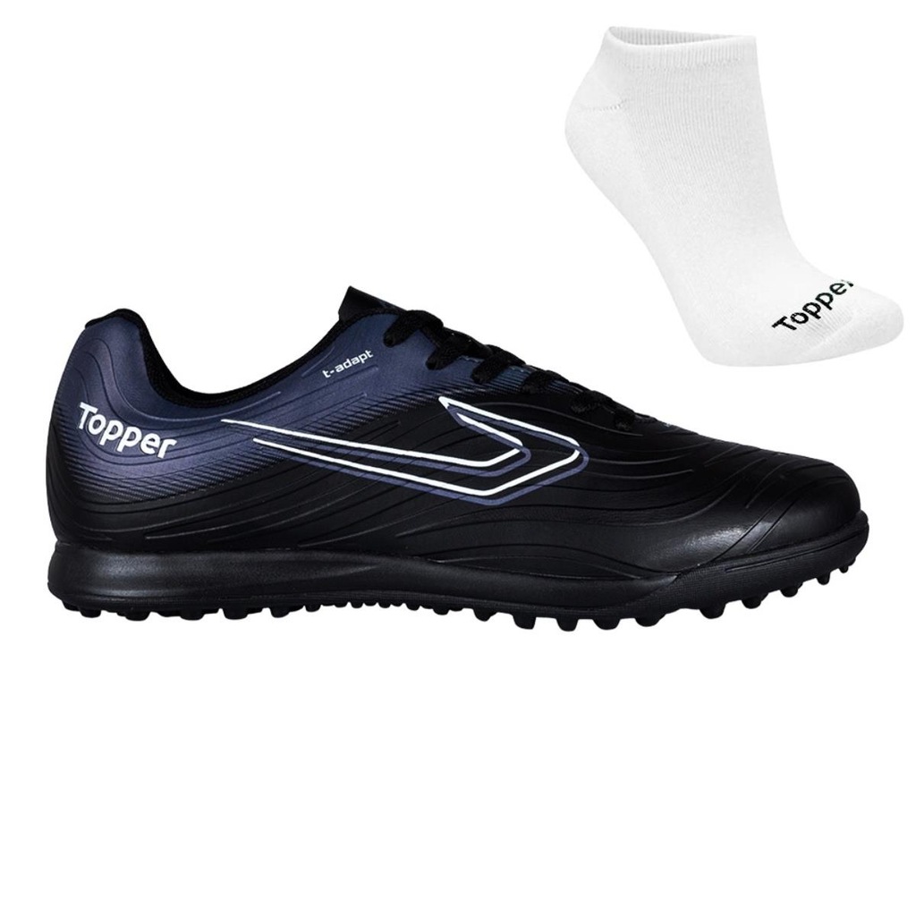 Kit Chuteira Society Topper Forza Iii e Meia