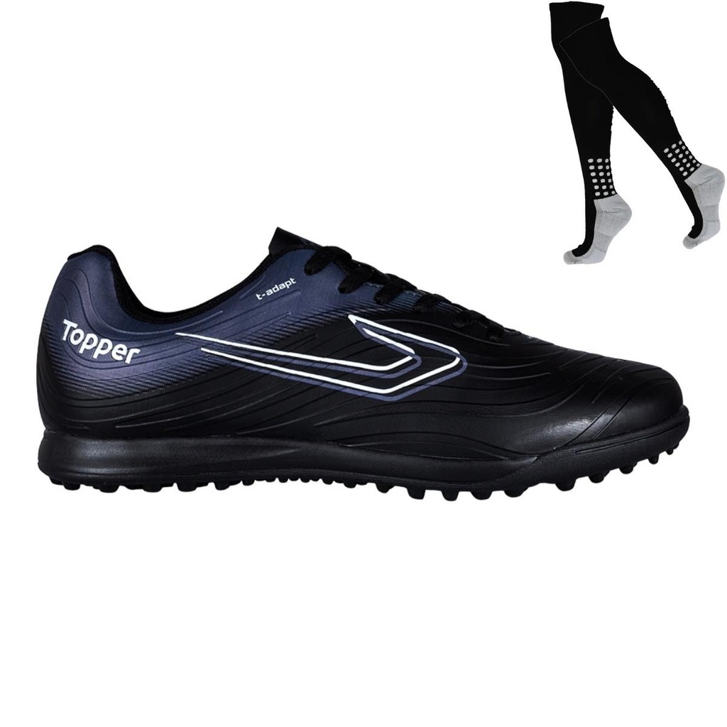 Kit Chuteira Society Topper Forza Iii e Meião