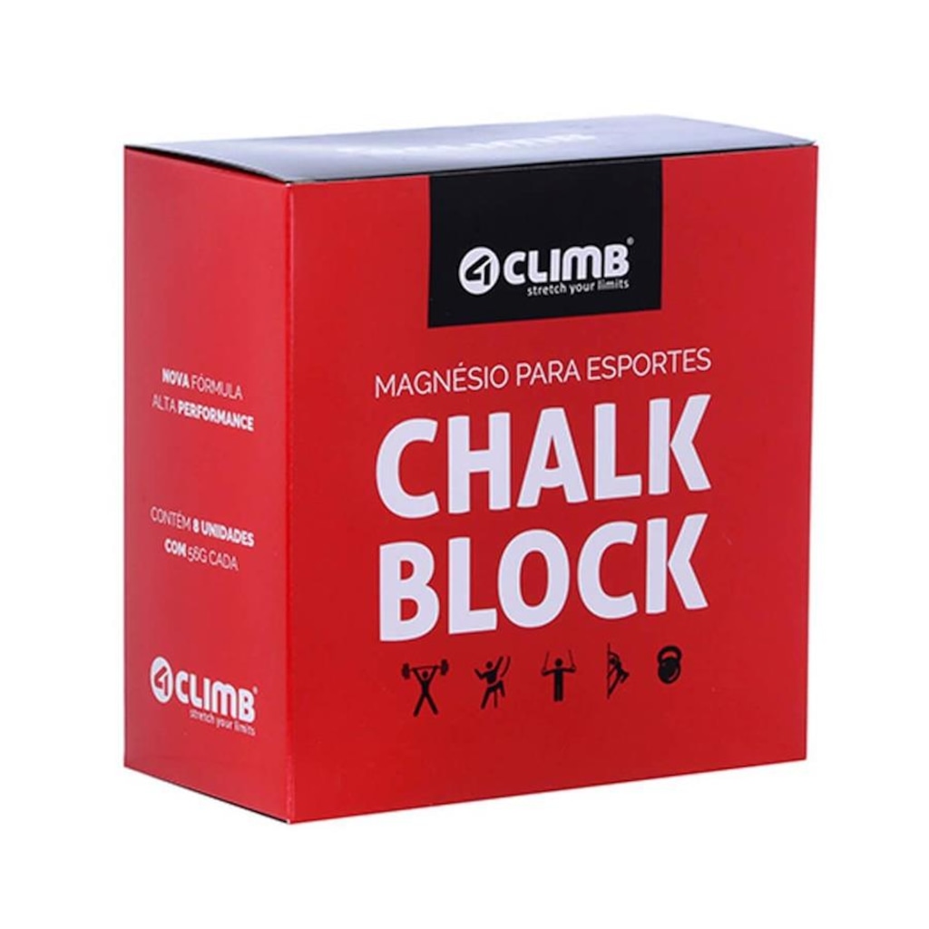 Imagem 3 do produto Magnésio Chalk Block 56G 4Climb - Kit com 24 Unidades