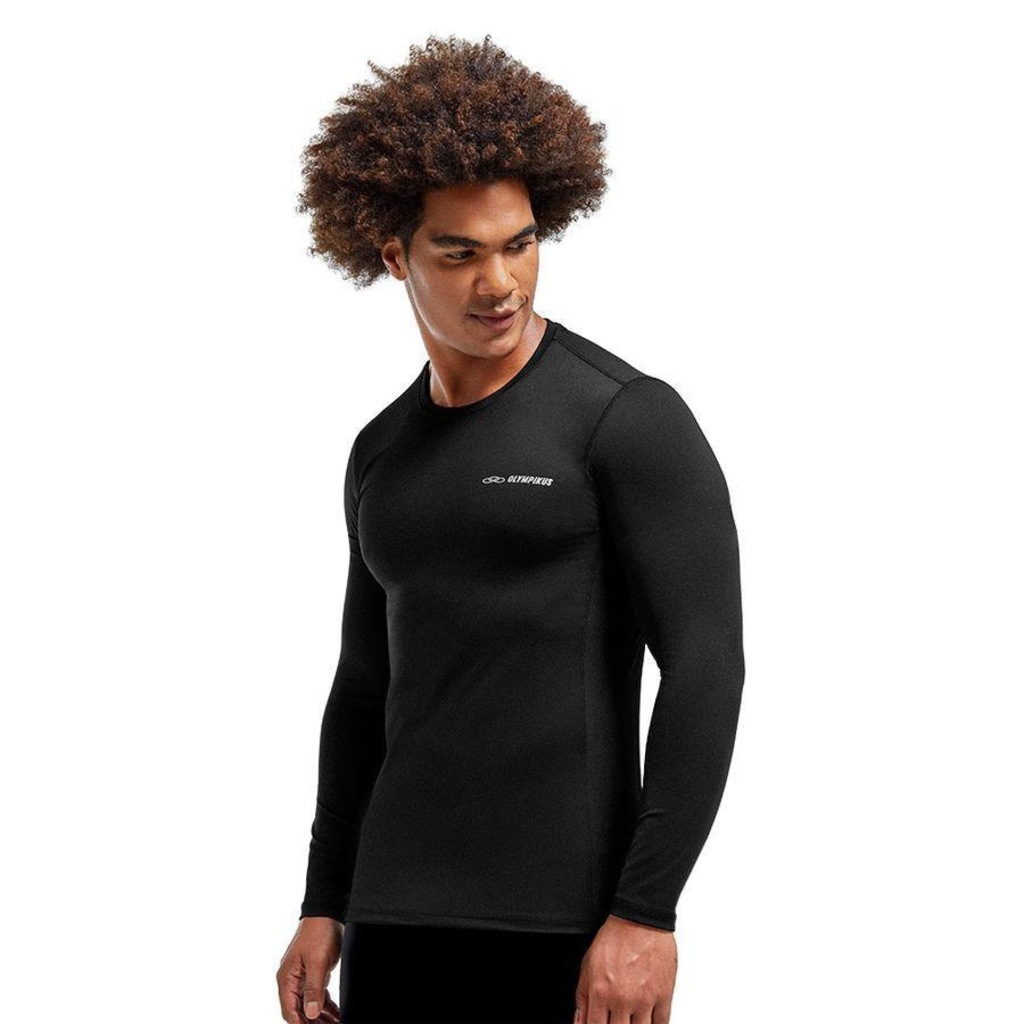Camiseta Olympikus Manga Longa Flex Compression - Masculina