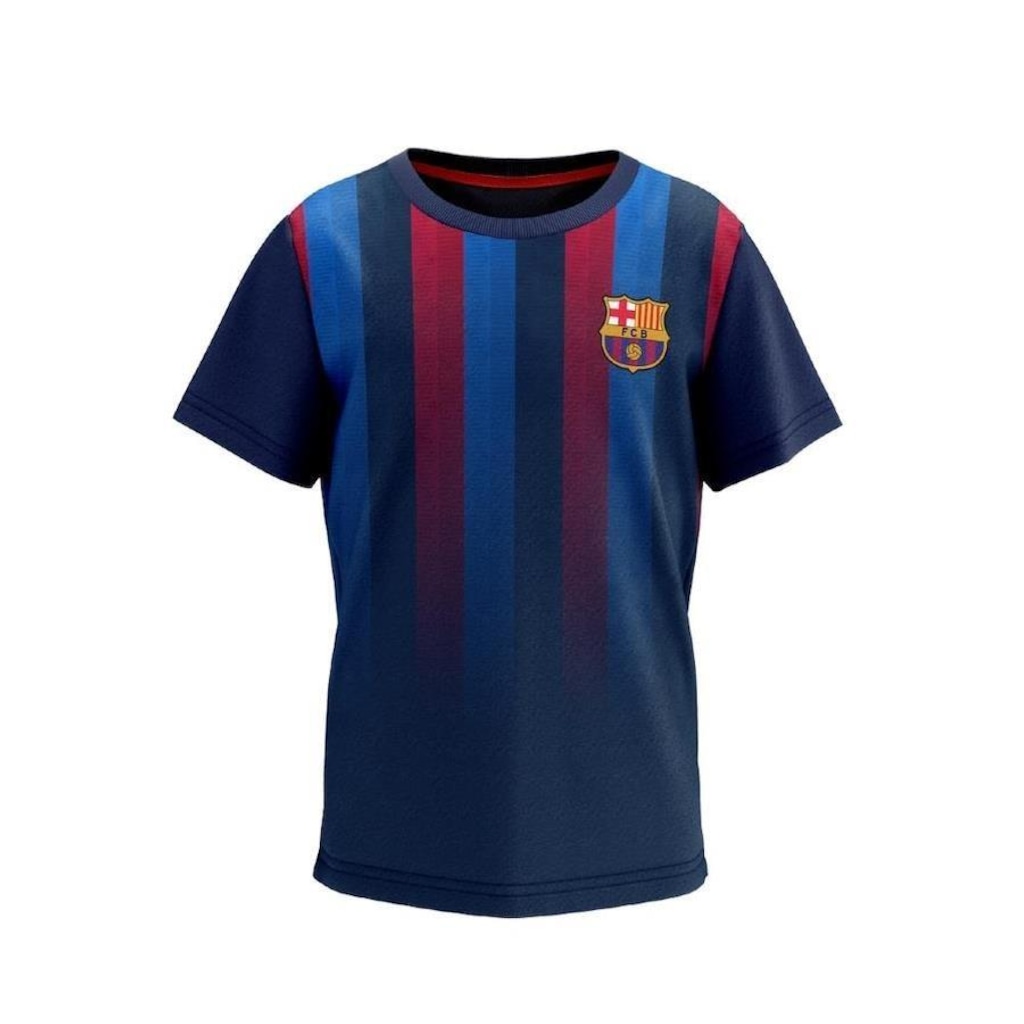 Camisa do Barcelona Stamina Listras Braziline - Infantil