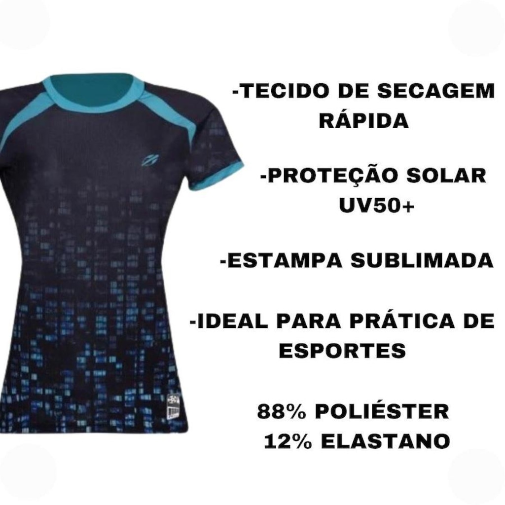 Imagem 2 do produto Camiseta Feminina Mormaii Futevôlei Series Sublimada Proteção Solar