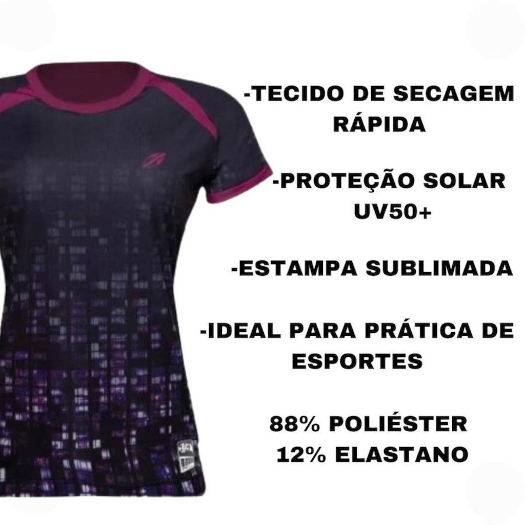 Imagem 2 do produto Camiseta Feminina Mormaii Futevôlei Series Sublimada Proteção Solar