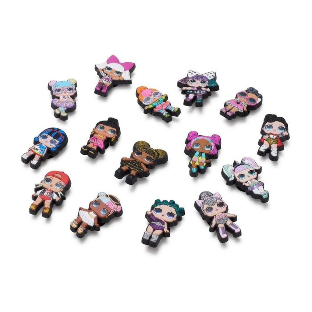 Kit Jibbitz Crocs L.O.L. Surprise Pack III com 5 Peças Sortidos