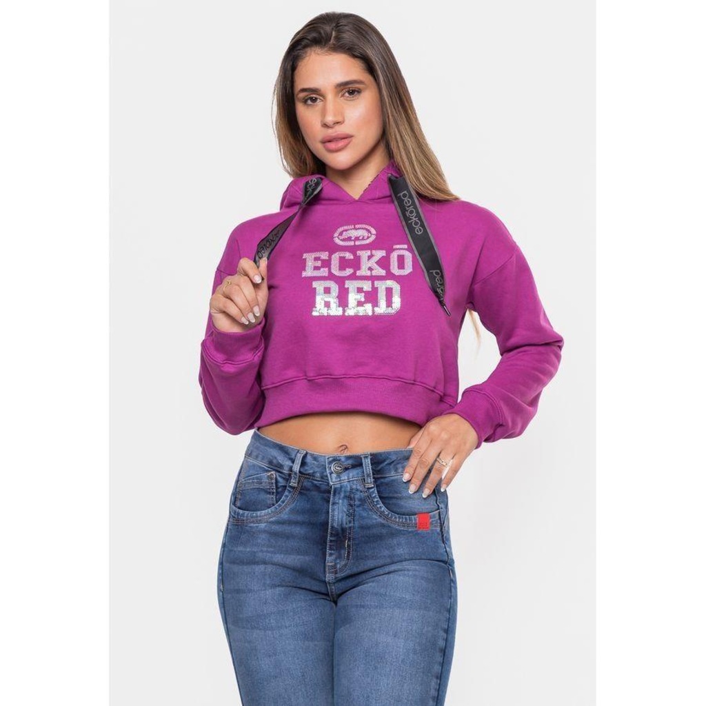 Blusão de Moletom Ecko Cropped Only - Feminino - Foto 1