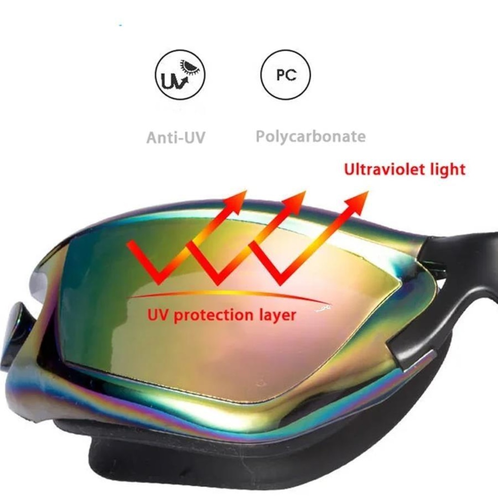 Imagem 4 do produto Oculos De Natação Gold Sports Legend Ii Dem Mirror High Definition