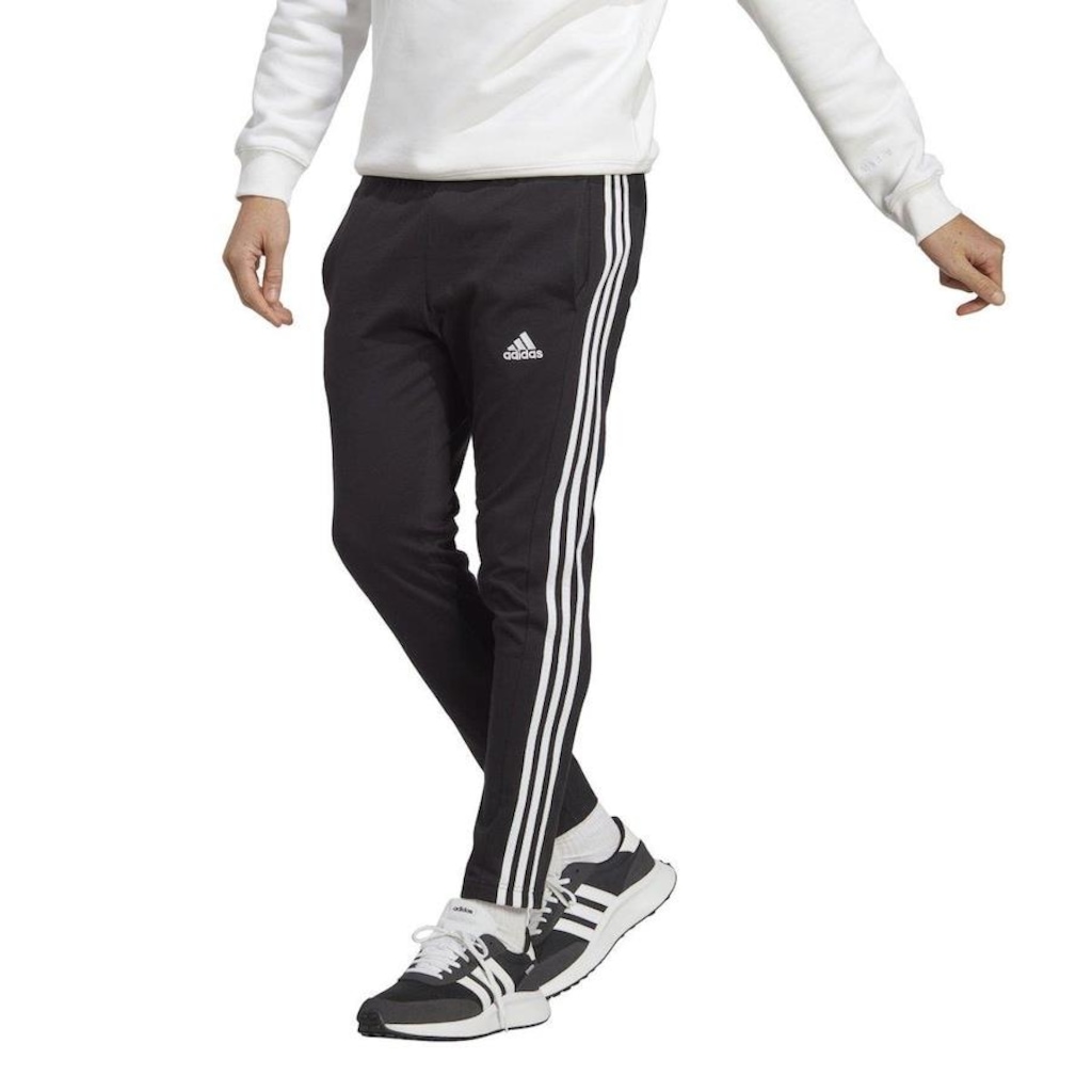 Calça de Moletom adidas 3 Listras - Masculina - Foto 1