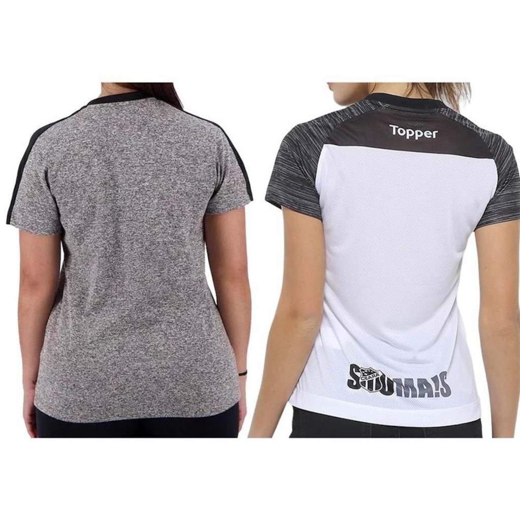 Kit Camisa do Ceará 2018 Topper - 2 Unidades - Feminina - Foto 2