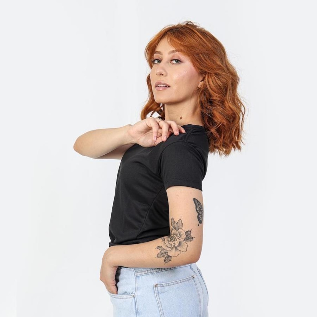 Imagem 2 do produto Camiseta Feminina Dry Fit Ciclismo Academia Fitness Melhor Absorção De Suor
