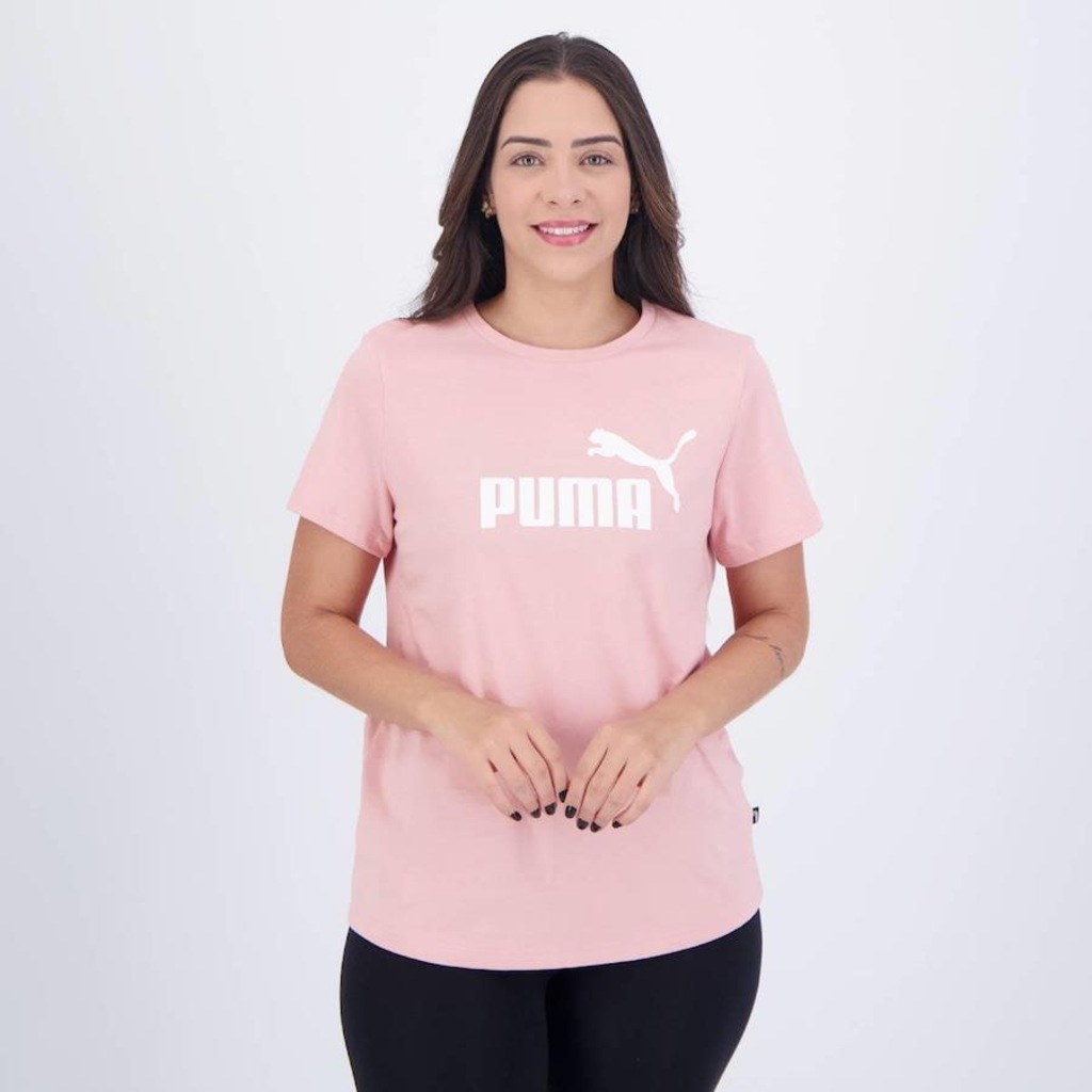 Camiseta Puma Ess Logo - Feminina - Foto 1