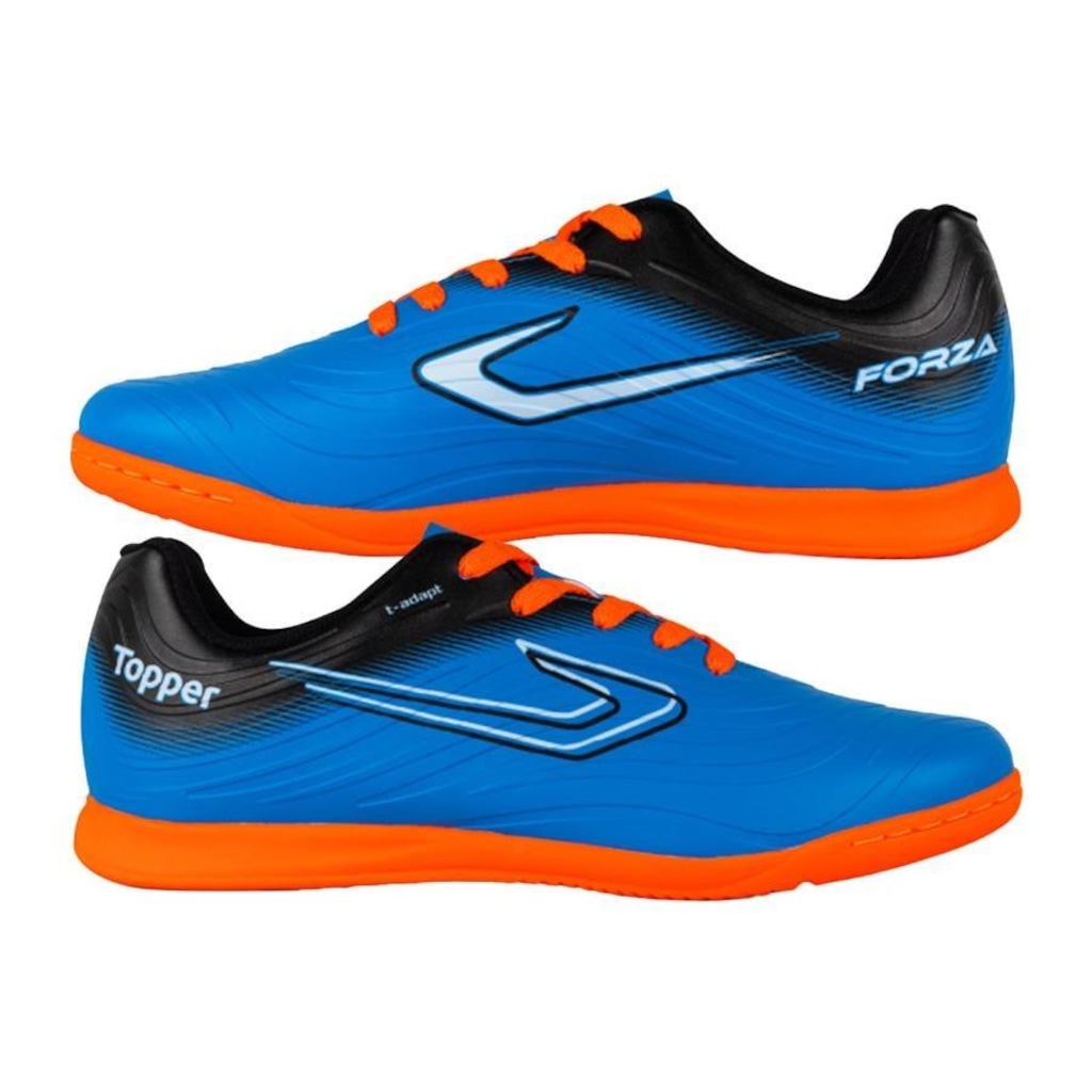 Imagem 2 do produto Chuteira Futsal Topper Forza III + Par de Meia - Adulto