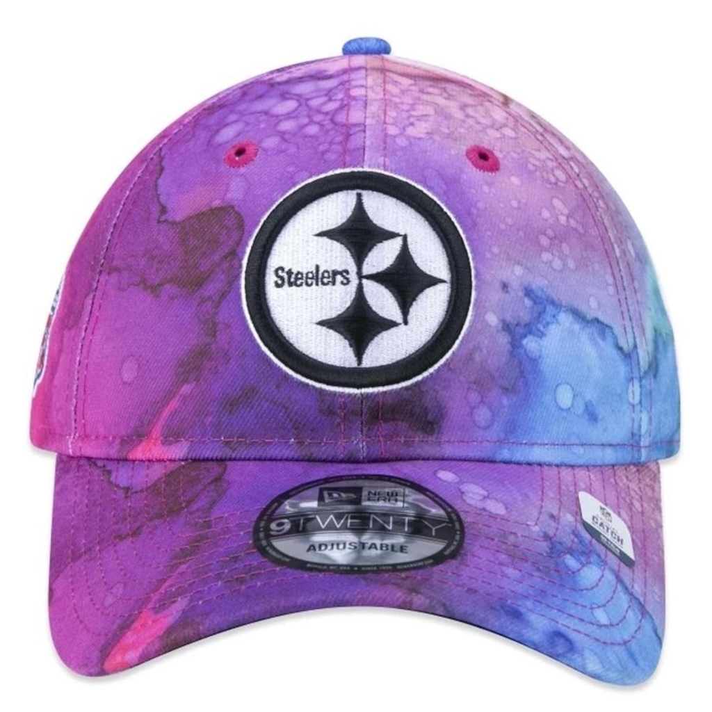 Imagem 3 do produto Boné Aba Curva New Era 920 Pittsburgh Steelers Crucial Catch 2022 - Strapback - Adulto