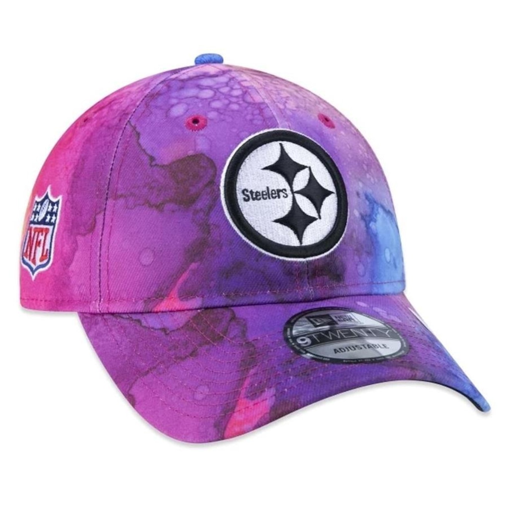 Imagem 4 do produto Boné Aba Curva New Era 920 Pittsburgh Steelers Crucial Catch 2022 - Strapback - Adulto