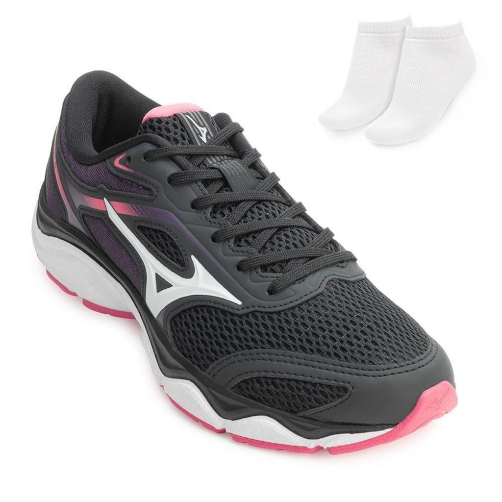 TÊNIS MIZUNO WAVE HAWK 5 + MEIA - FEMININO