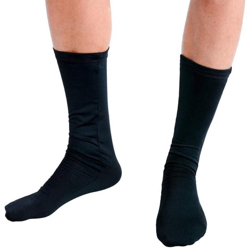 Imagem 2 do produto Kit de Meias Térmicas Frio Intenso Segunda Pele Roupas Térmicas Peluciada Fleece com 4 Pares - Adulto
