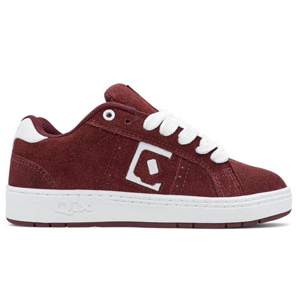 Tênis Qix Combat Suede Bordo - Adulto - Foto 1