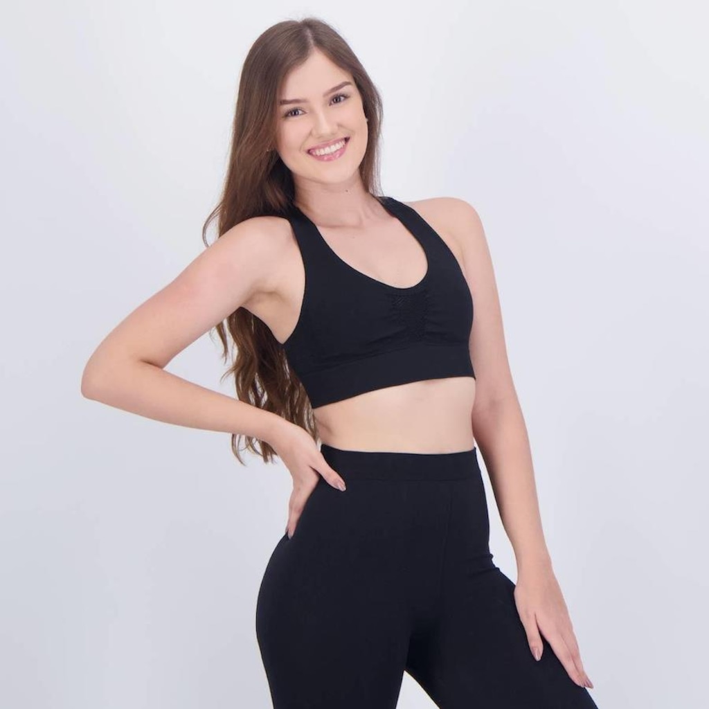 Imagem 2 do produto Top Selene Sem Costura Preto