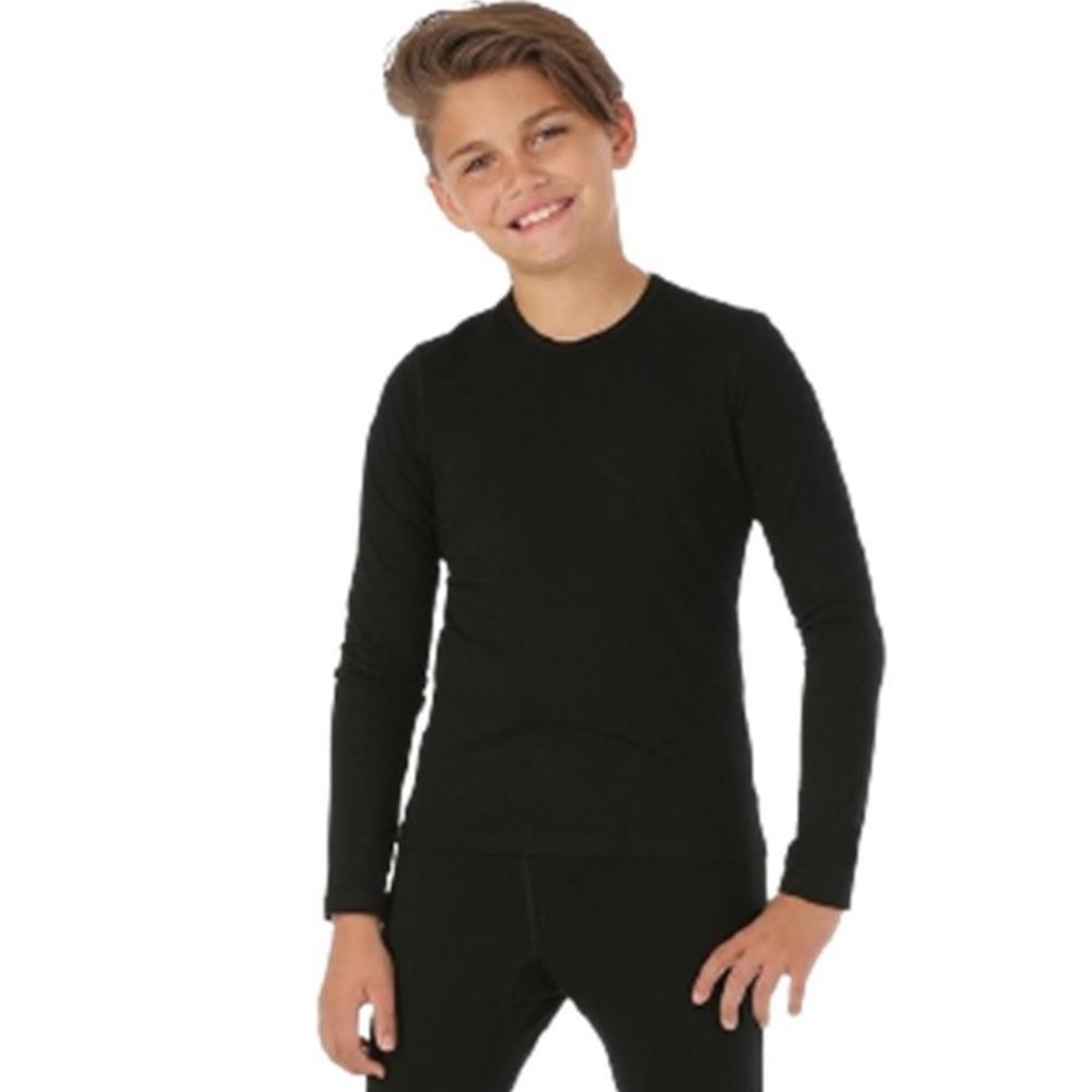 Imagem 2 do produto Camisa Térmica Infantil Segunda Pele Frio Intenso 250G Unissex Viagem Neve Lazer
