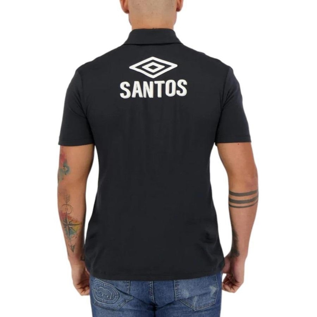 Imagem 4 do produto Camisa Polo Umbro Santos Viagem 2022 Umbro - Masculina