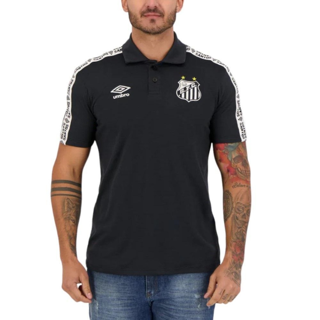 Imagem 5 do produto Camisa Polo Umbro Santos Viagem 2022 Umbro - Masculina