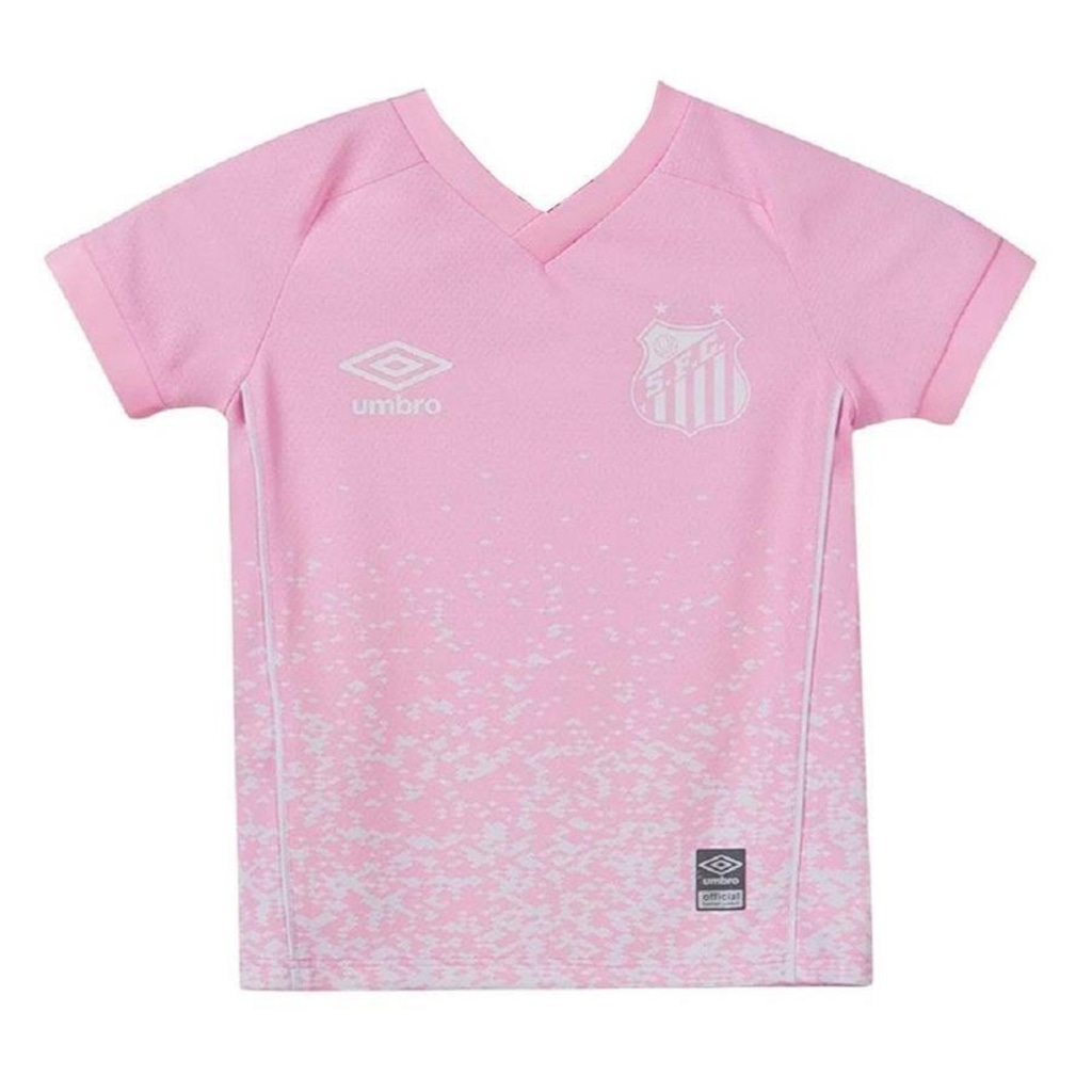 Camisa do Santos Outubro Rosa 2021 Umbro - Infantil
