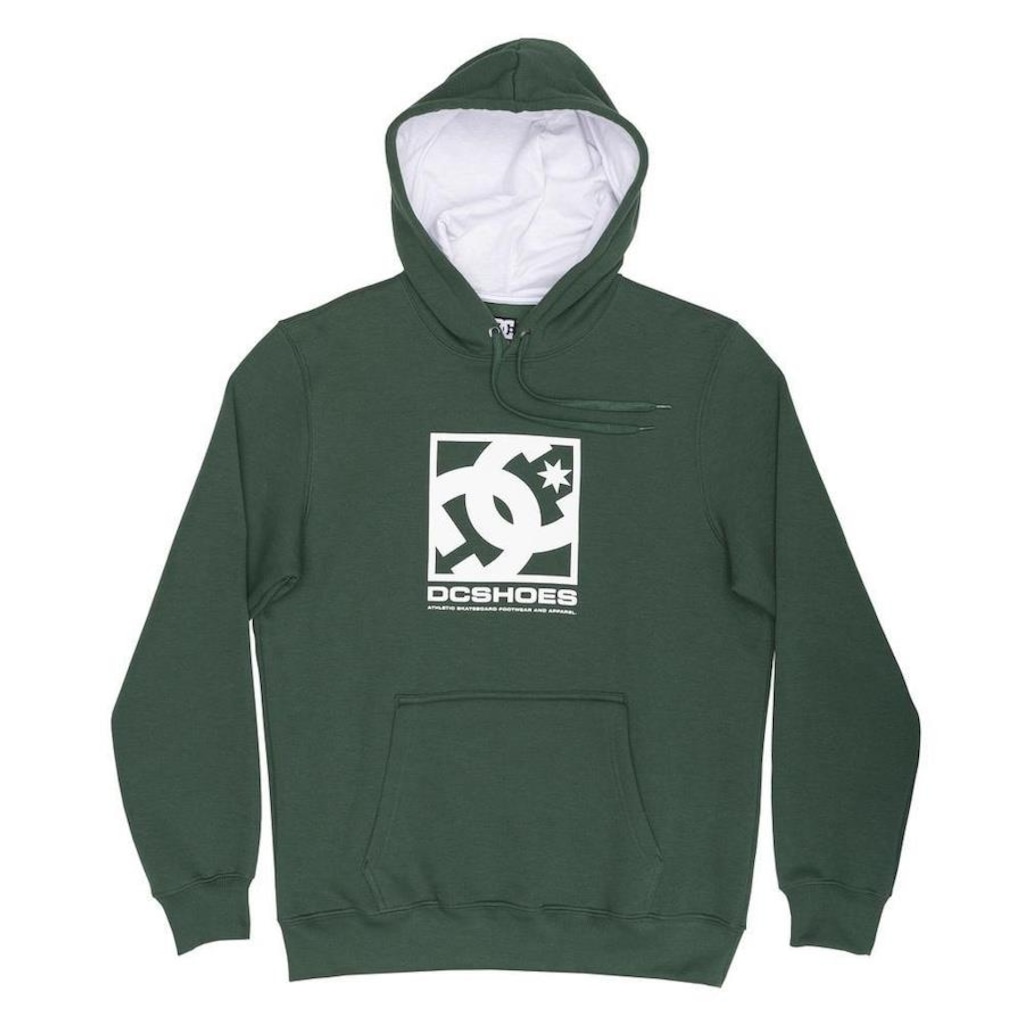 Imagem 3 do produto Blusão de Moletom DC Shoes Canguru Fusion - Masculino Verde