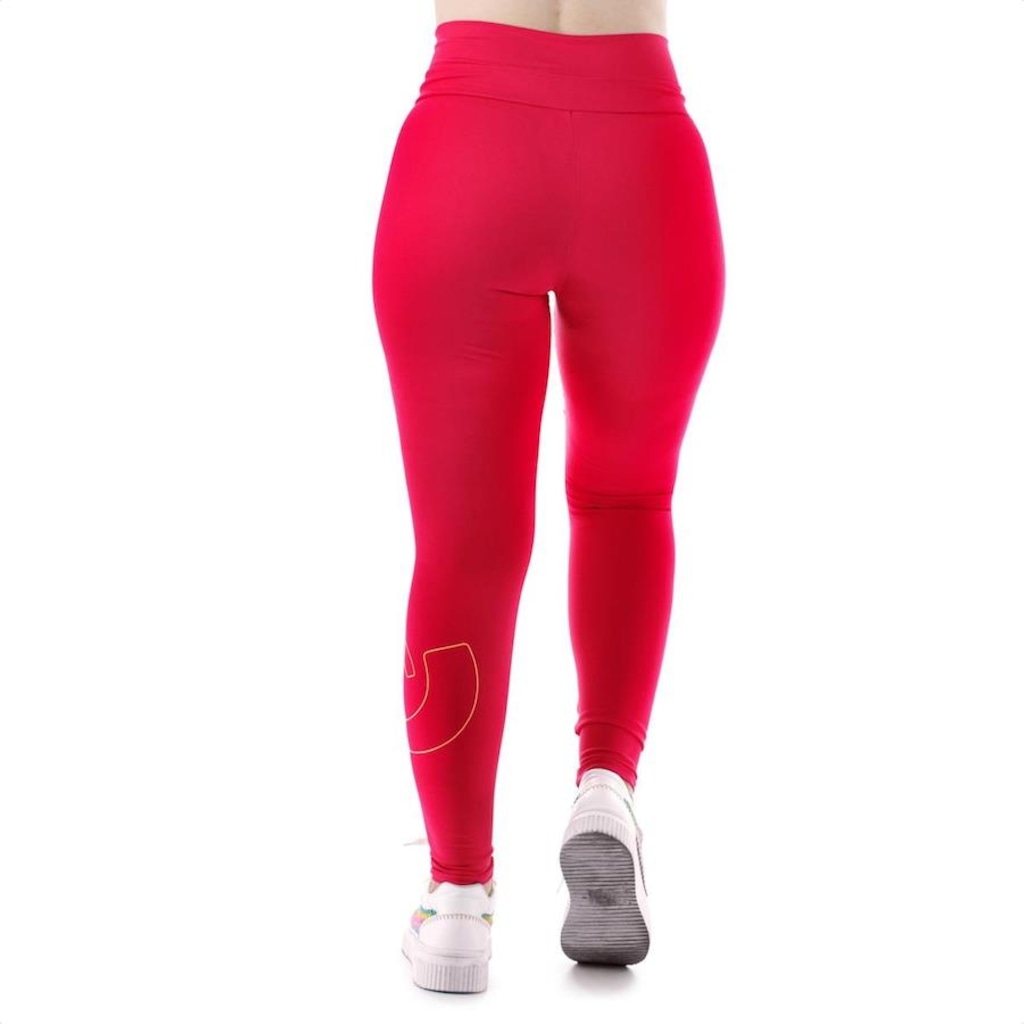 Imagem 4 do produto Calça Legging Caju Brasil Nz com Cadarço E Silk Rosa Magenta - Feminina