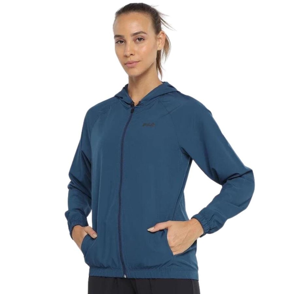 Jaqueta com Capuz Corta Vento Fila Basic Run - Feminino