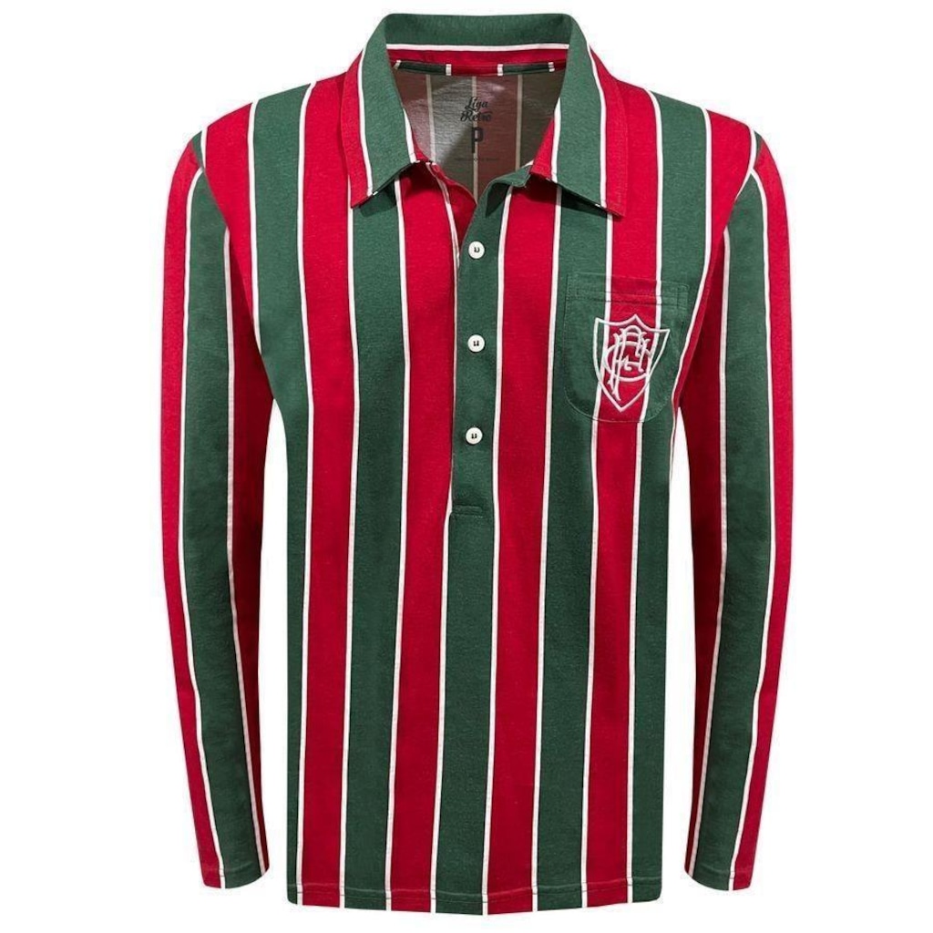 Camiseta do Fluminense 1906 Manga Longa Liga Retro - Masculina