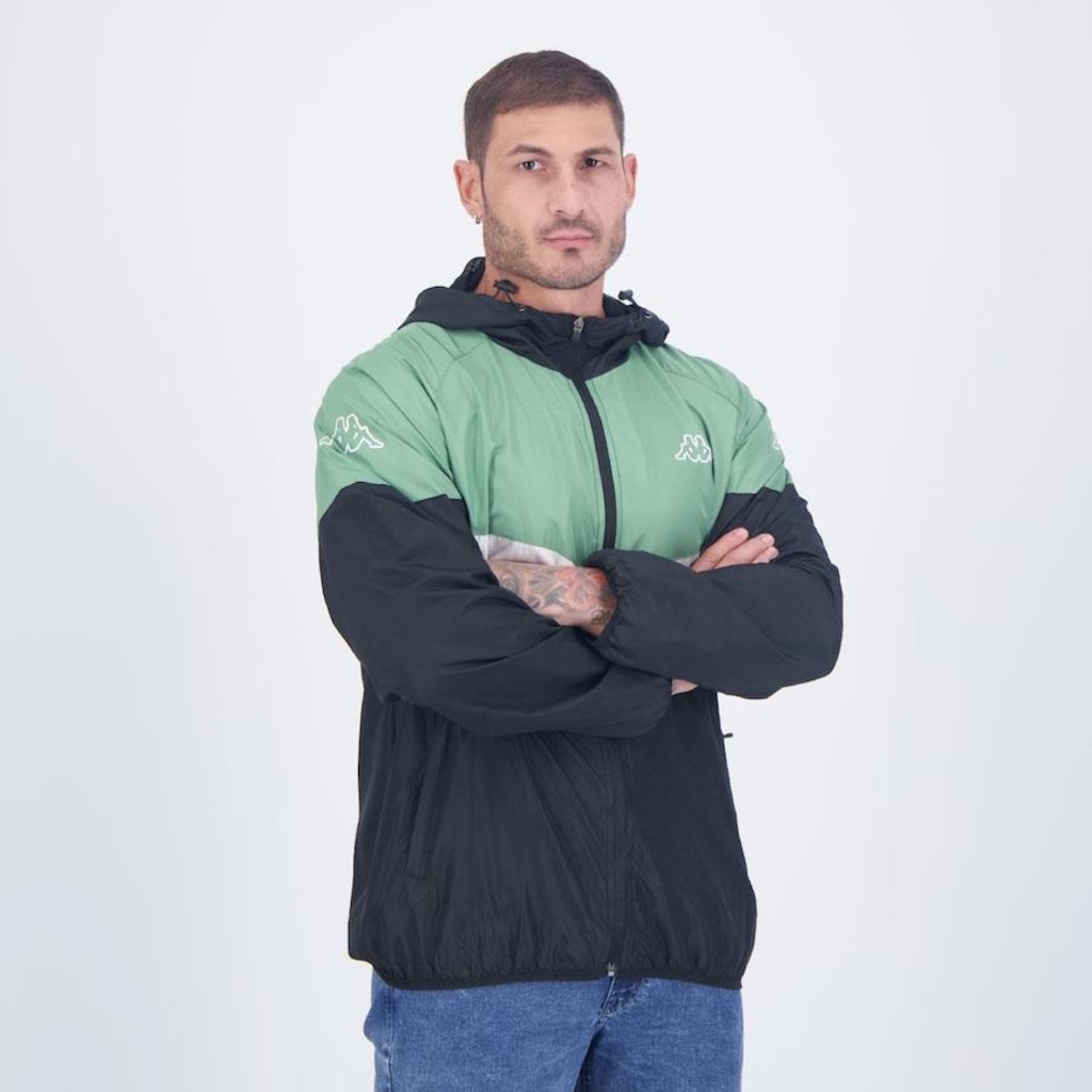 Imagem 2 do produto Jaqueta com Capuz Corta Vento Kappa Sport Logo - Masculina