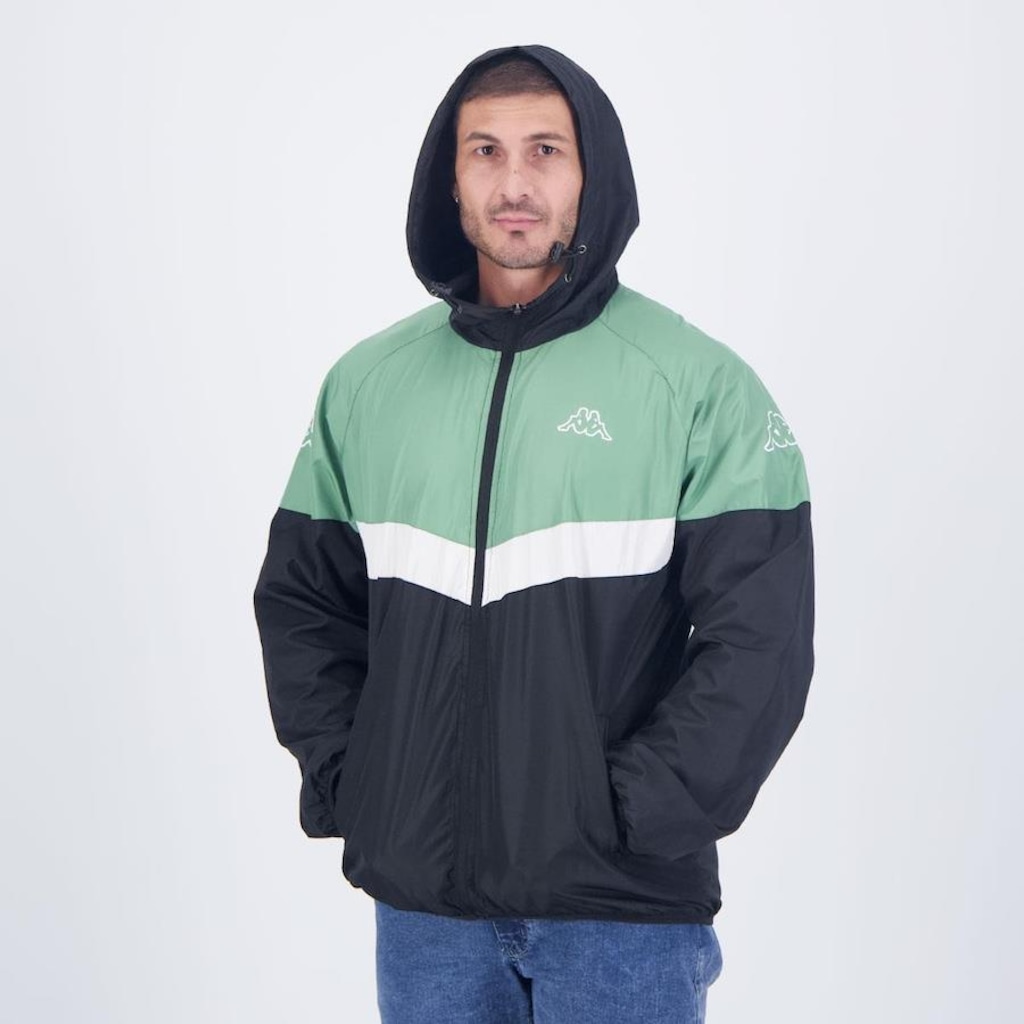 Imagem 3 do produto Jaqueta com Capuz Corta Vento Kappa Sport Logo - Masculina