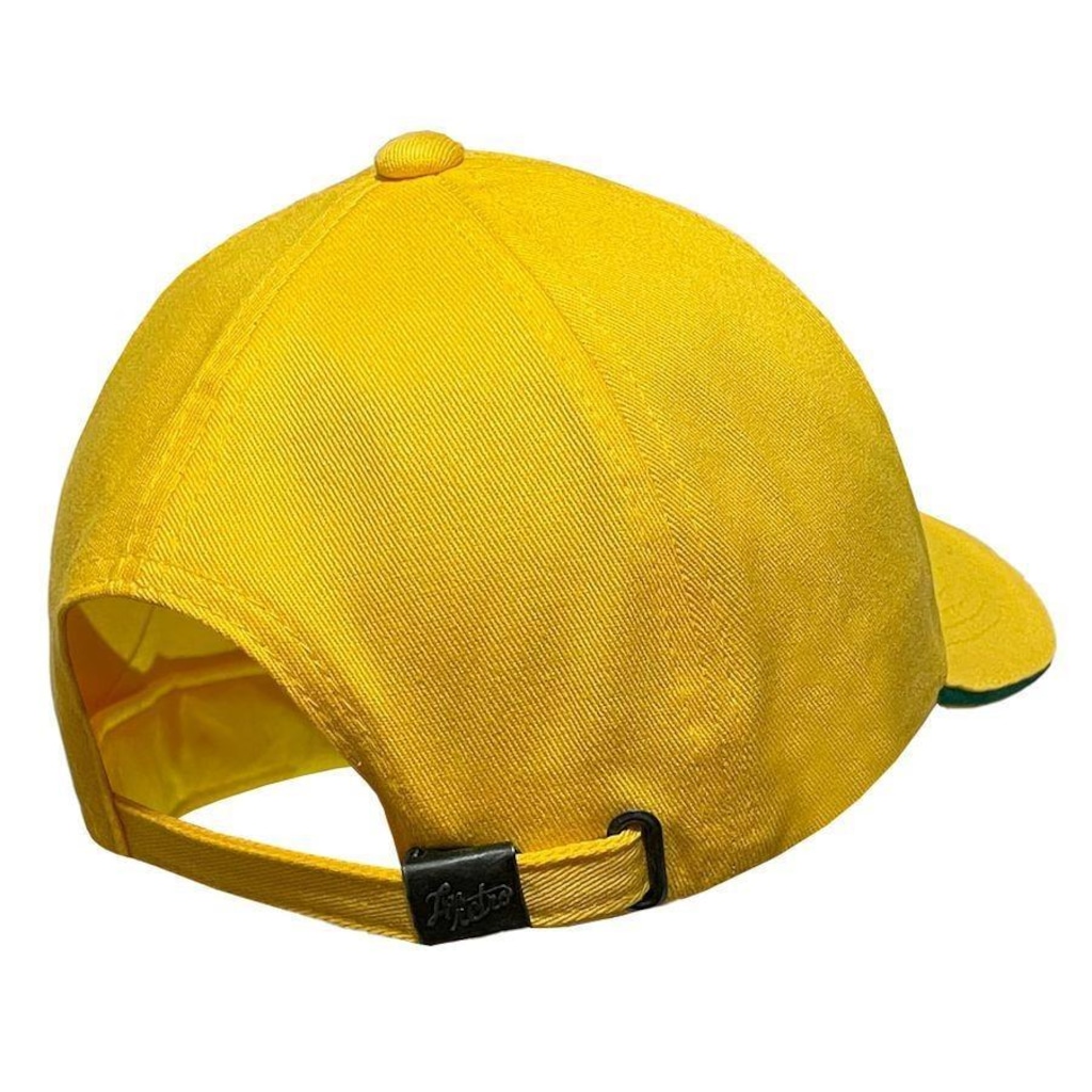 Imagem 2 do produto Boné Aba Curva Brasil Amarelo Liga Retro - Strapback - Adulto