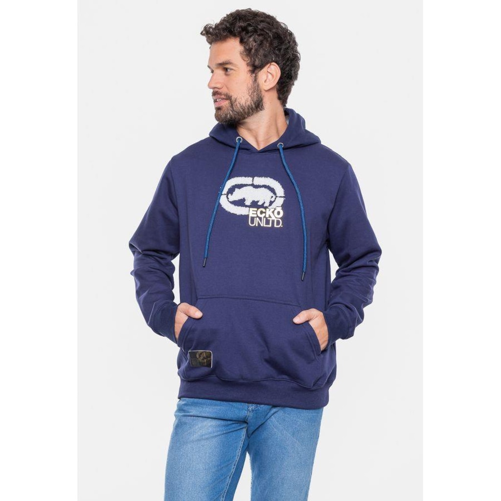 Imagem 4 do produto Blusão de Moletom com Capuz Ecko Fechado - Masculino