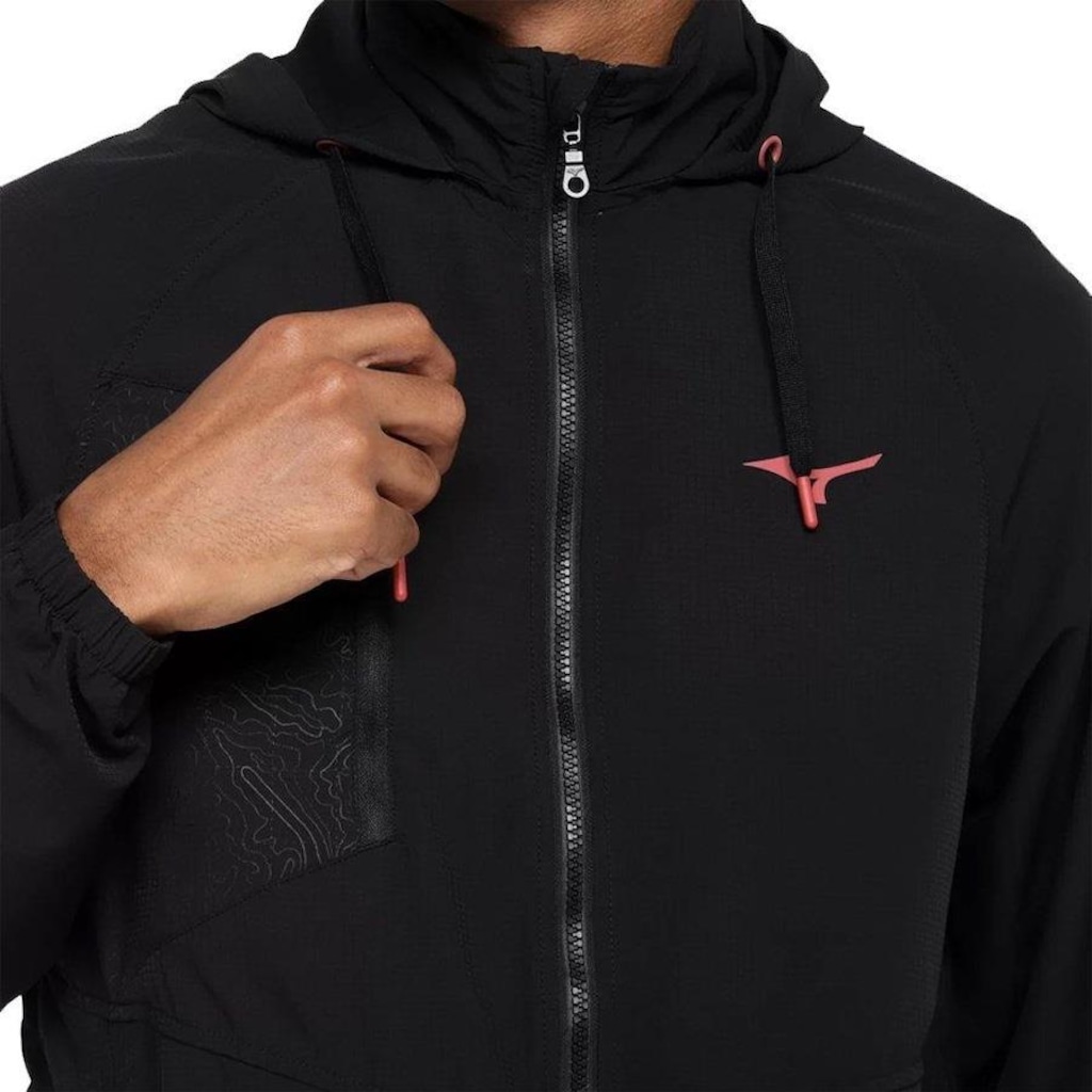 Imagem 4 do produto Jaqueta com Capuz Mizuno Trail - Masculina