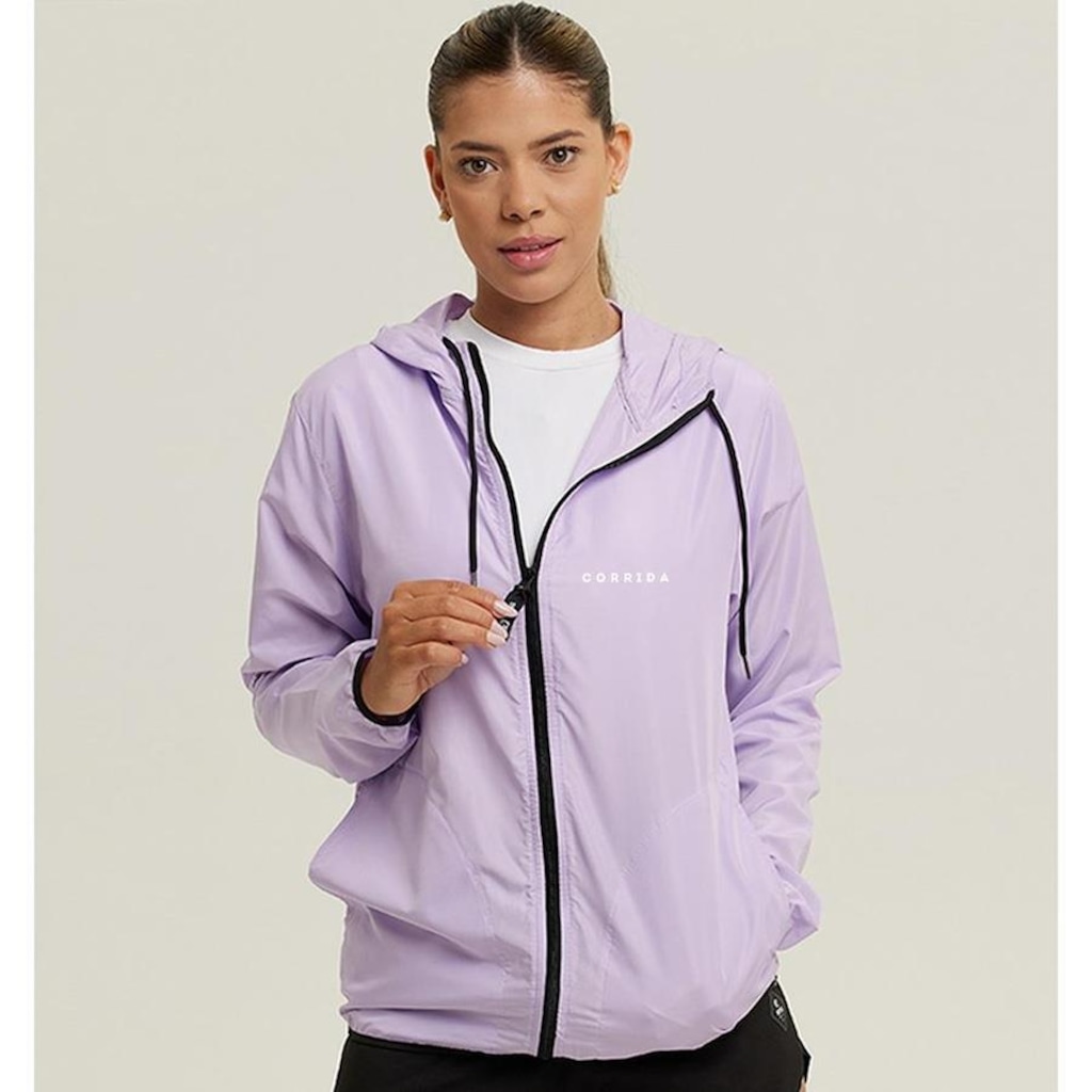 Jaqueta Corta Vento com Capuz Web Surf Shop Corrida - Feminina